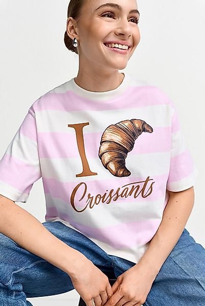 RICHROYAL T-Shirt oversized, croped, großes Frontmotiv, aus reiner Baumwoll günstig online kaufen