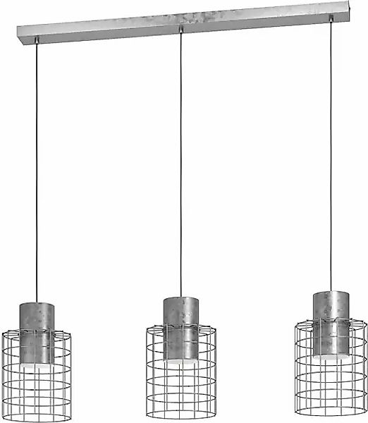 EGLO Hängeleuchte »MILLIGAN« E27 1 Stk. Hängeleuchte und weiß aus Stahl - e günstig online kaufen