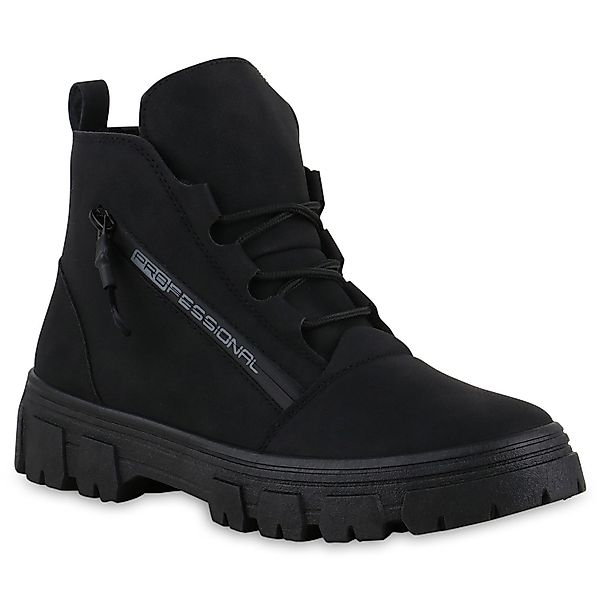VAN HILL Damen Warm Gefüttert Schnürstiefeletten günstig online kaufen