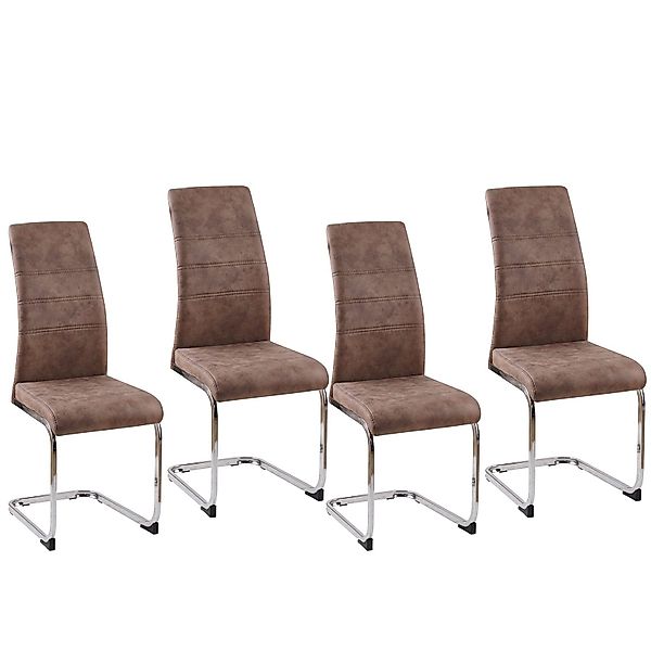 HTI-Living Freischwinger Schwingstuhl SallyC Braun (Set, günstig online kaufen