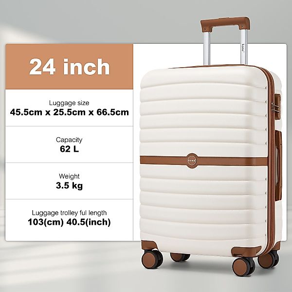 KONO Handgepäckkoffer Koffer Trolley ABS+PC Hartschalenkoffer günstig online kaufen