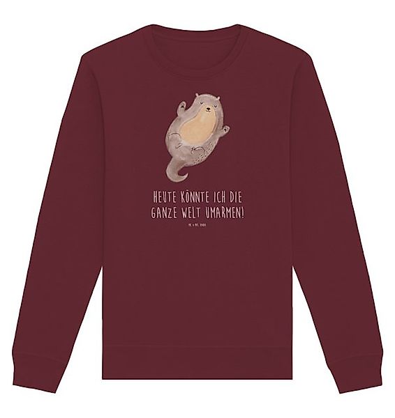 Mr. & Mrs. Panda Longpullover Größe S Otter Umarmen - Burgundy - Geschenk, günstig online kaufen