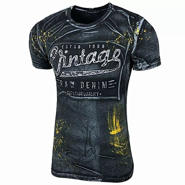 Baxboy T-Shirt Baxboy T-Shirt »VINTAGE« mit trendigem Markenprint günstig online kaufen