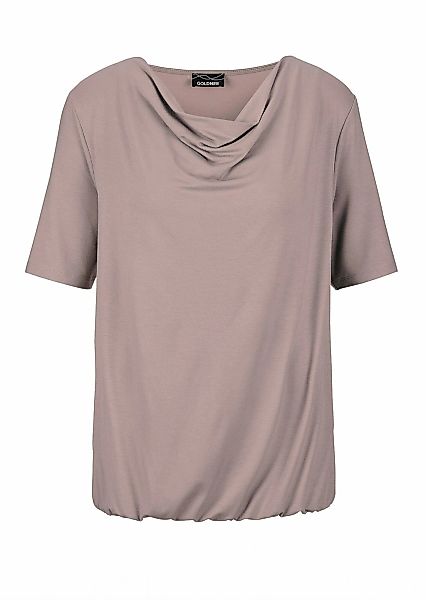 GOLDNER Kurzarmshirt "Shirt" Wasserfallausschnitt günstig online kaufen