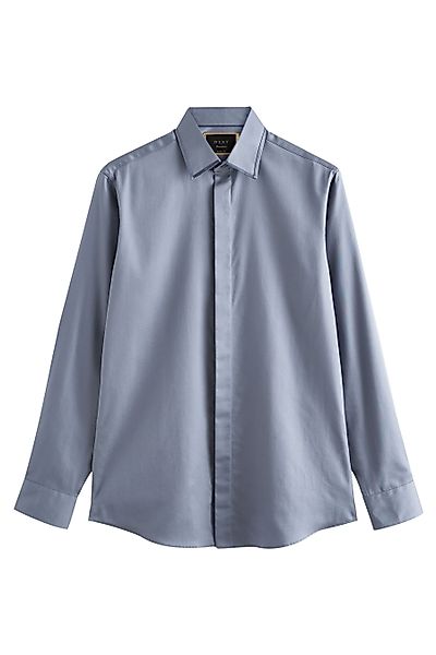 Next Langarmhemd Slim Fit Satinhemd mit günstig online kaufen