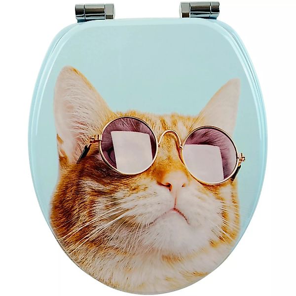 Sanfino WC Sitz Cool Cat Toilettendeckel mit Absenkautomatik aus Holz günstig online kaufen