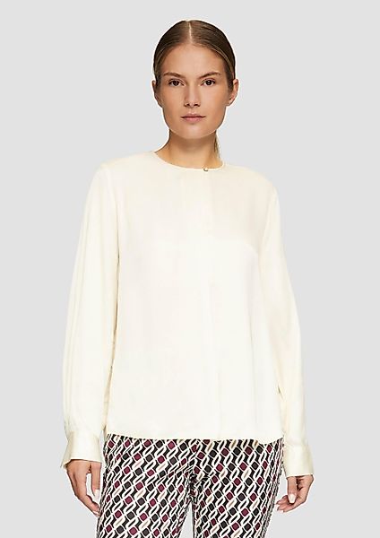 s.Oliver Langarmbluse Bluse Langarmbluse aus Satin günstig online kaufen