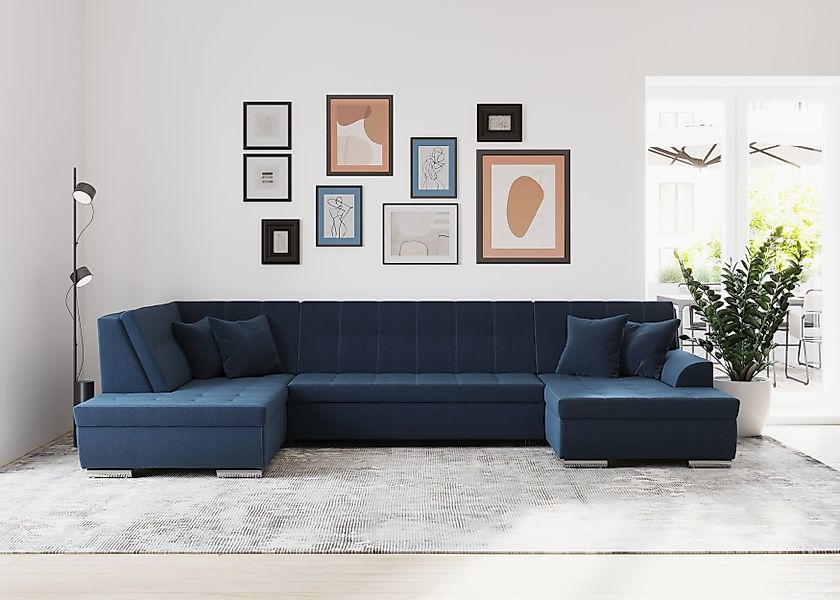 DOMO collection Wohnlandschaft Treviso incl. Zierkissen, günstig online kaufen
