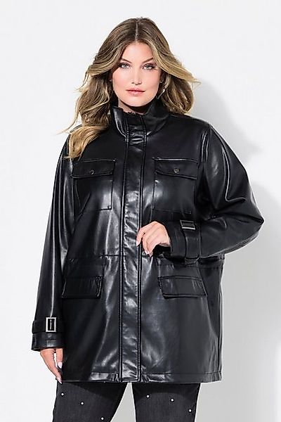 MIAMODA Lederjacke Jacke Lederoptik Tunnelzug in der Taille günstig online kaufen