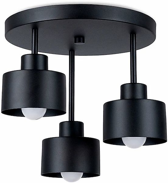 SOLLUX lighting Deckenleuchte »SAVAR«, 3 flammig, Leuchtmittel E27   ohne L günstig online kaufen