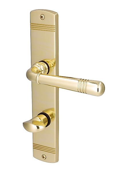 Alpertec Drückergarnitur Alpertec WC-Langschildgarnitur Sale Messing günstig online kaufen