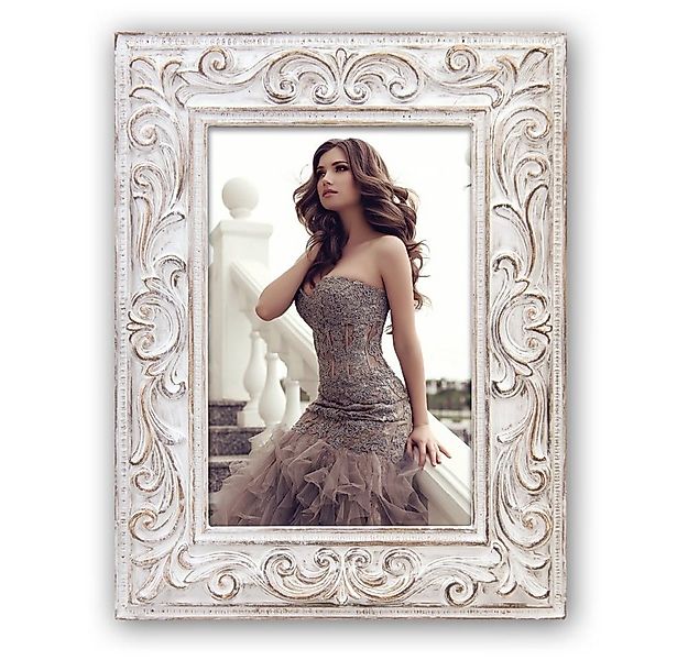 matches21 HOME & HOBBY Bilderrahmen Vintage Kunststoff Bilderrahmen rechtec günstig online kaufen