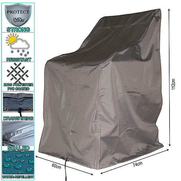Quick Star Gartenmöbel-Schutzhülle 4 Stück Hochlehner- günstig online kaufen