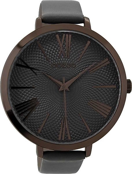 OOZOO Quarzuhr XXL Damenuhr C9217 Elefantengrau günstig online kaufen