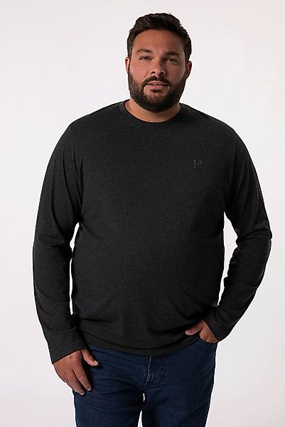 Men Plus T-Shirt Langarmshirt Bauchfit Spezialschnitt Basic günstig online kaufen