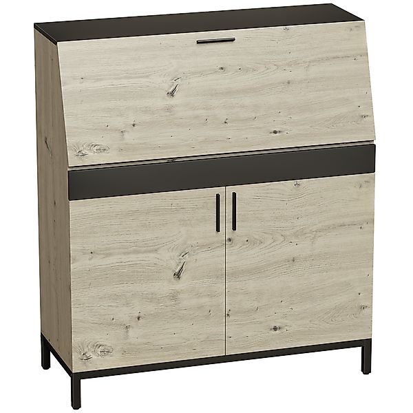 HOMCOM Sekretär-Schreibtisch 100 cm, Moderner Industrieller Computertisch m günstig online kaufen