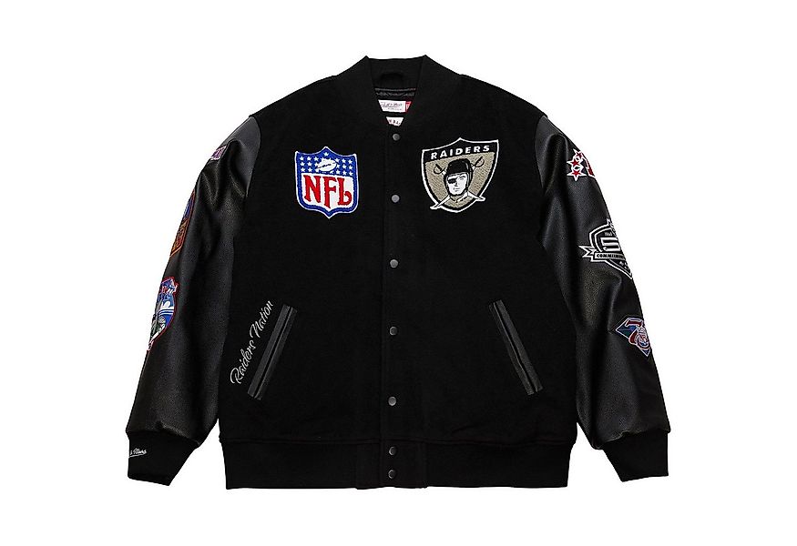 Mitchell & Ness Winterjacke Varsity BLACKOUT Oakland Raiders günstig online kaufen