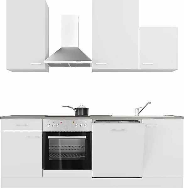 Flex-Well Küchenzeile "Lucca" wahlweise mit E-Geräten, Gesamtbreite 220 cm günstig online kaufen