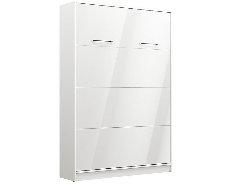 QMM TraumMöbel Schrankbett Wandbett VB 140 x 200 vertikal klappbar günstig online kaufen