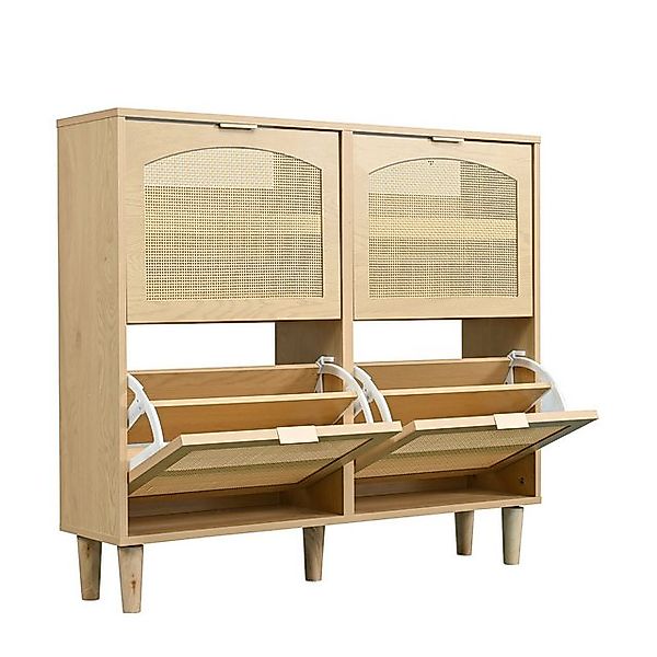 STILVORA Schuhschrank 100x25x90cm Schuhkipper mit 4 Klappschubladen,Schuhko günstig online kaufen