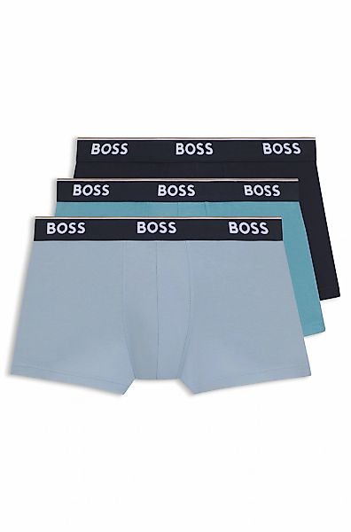 BOSS Trunk "3P Power" Packung, 3 Stk. mit BOSS Schriftzug auf dem Bund günstig online kaufen