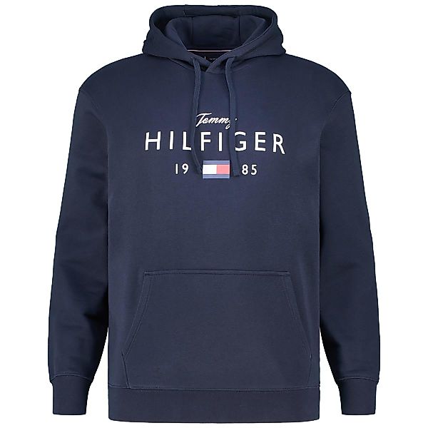 Tommy Hilfiger Hoodie mit Label-Print Farbe marine Größe: 4XL günstig online kaufen