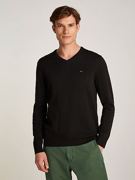 Tommy Hilfiger Strickpullover ESSENTIAL COTTON V NECK günstig online kaufen