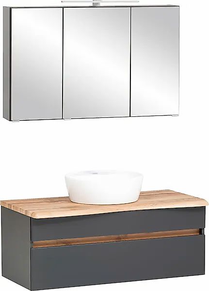 welltime Badmöbel-Set »Lienz« Spiegelschrank und Waschtisch, 2 Stk. tlg. günstig online kaufen