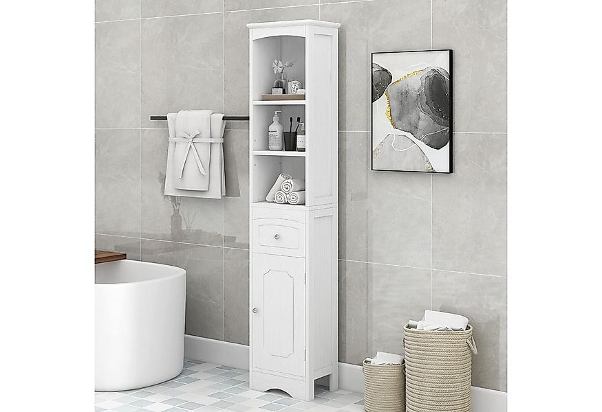IDEASY Hochschrank Hochschrank für Badezimmer mit Schubladen, 34 x 24 x 170 günstig online kaufen