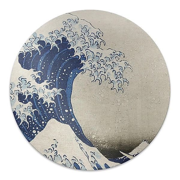 Tulup Bodenschutzmatte Japanische Kunst Bürostuhl Unterlage 100x100 cm Blau günstig online kaufen