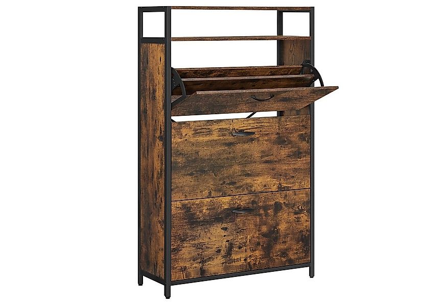 VASAGLE Schuhschrank Schuhrgal Schuhablage mit vielem Stauraum 60x30x130cm/ günstig online kaufen