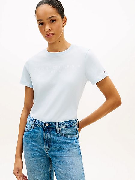 Tommy Hilfiger Kurzarmshirt "REG CORP LOGO C-NK SS" Baumwolle günstig online kaufen