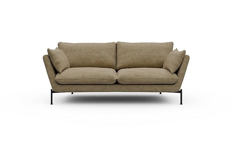 moebelfaktor Sofa Anton 2-Sitzer, schräg gestellte Armlehnen, hoher Rücken günstig online kaufen