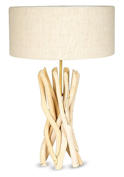Levandeo® Stehlampe, Lampe Tischlampe 62cm Holz günstig online kaufen