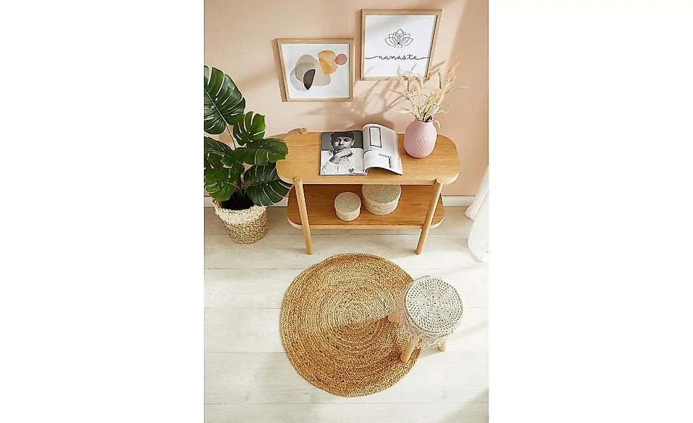 LUXOR living Teppich »Mamda 2, Juteteppich«, rund, 4 mm Höhe, Flachgewebe, günstig online kaufen