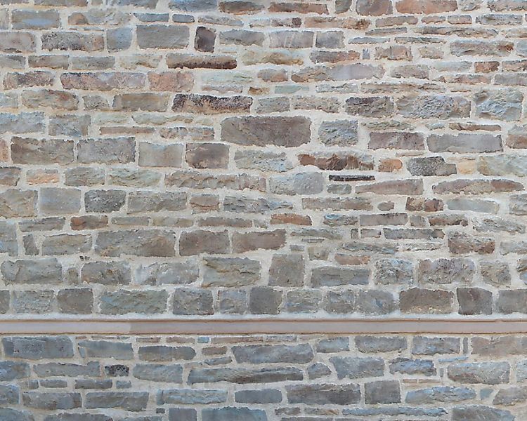 Fototapete "Natursteinwand" 4,00x2,50 m / Glattvlies Perlmutt günstig online kaufen