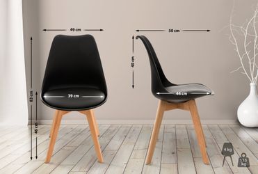 CLP Küchenstuhl Linares (4er Set), Buchenholz-Gestell, günstig online kaufen