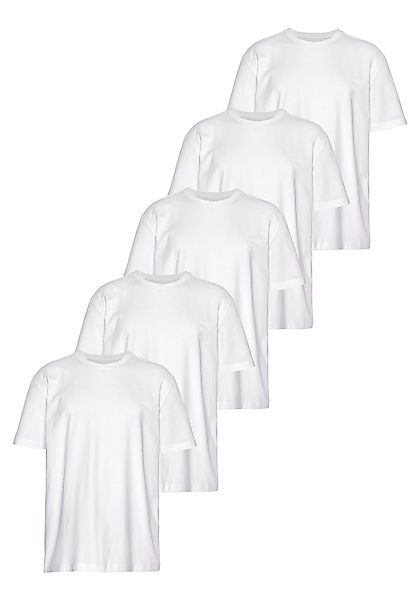 Man's World Rundhalsshirt (5er-Pack) Kurzarm, Regular günstig online kaufen