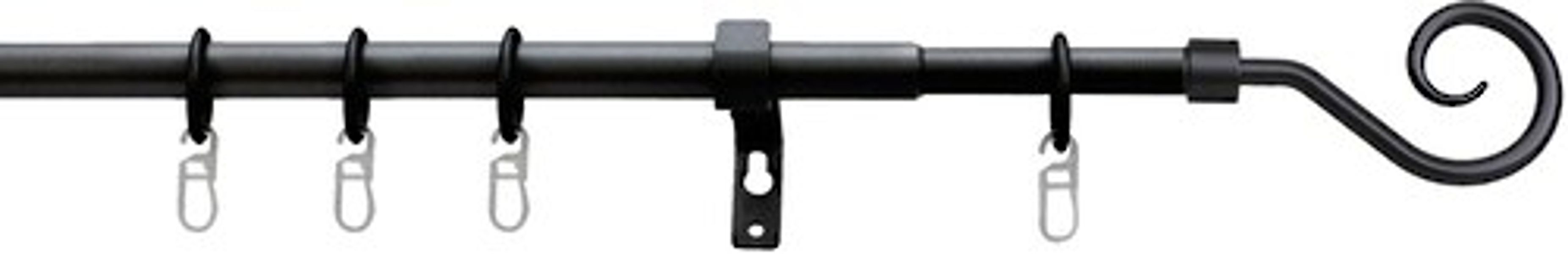 indeko Gardinenstange »Jena« Ø 13 mm 1 läufig-läufig ausziehbar stufenlos v günstig online kaufen