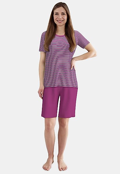 GÖTZBURG Shorty atmungsaktiv, gestreift, Kurzarm, Rundhalsausschnitt, Baumw günstig online kaufen