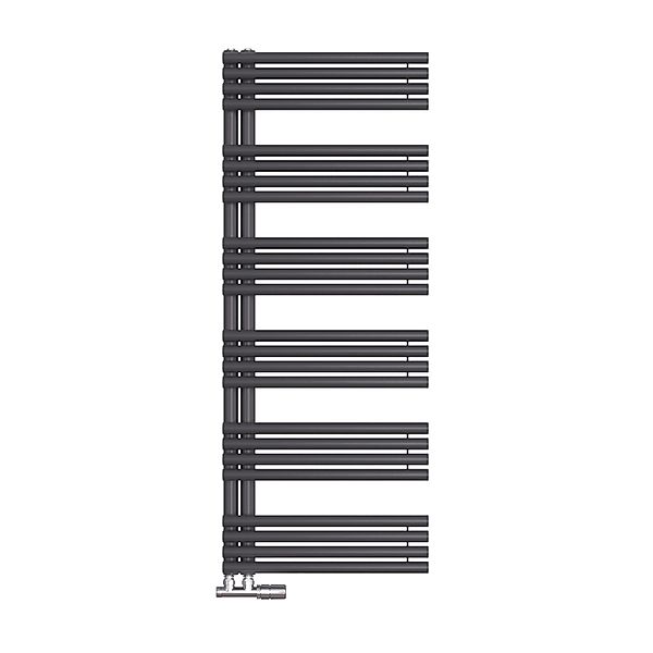Emke Handtuchheizkörper 153 × 60 cm mit Seitenanschluss Anthrazit Badheizkö günstig online kaufen