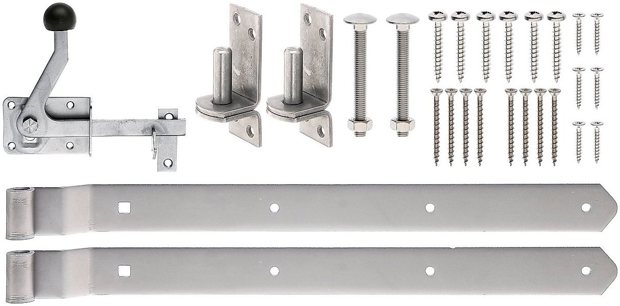 Alberts Torbeschlag Beschlagsortiment, für Jägerzaun Einzeltore, Edelstahl günstig online kaufen