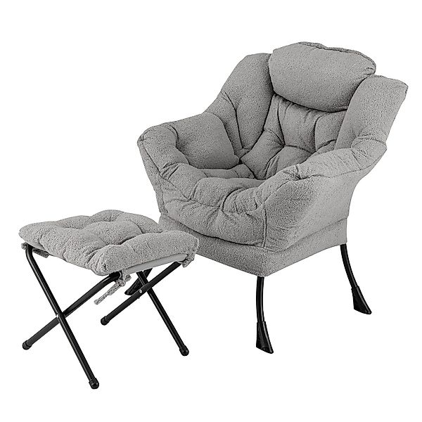 COSTWAY Relaxsessel (2-St), Ohrensessel gepolstert, mit günstig online kaufen