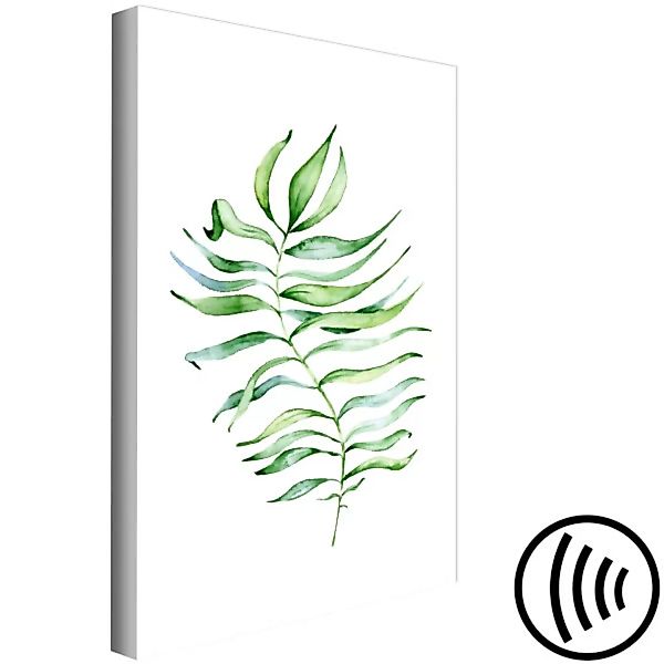 Wandbild Palmblatt - aquarellartiges Pflanzenmotiv im Boho-Stil XXL günstig online kaufen