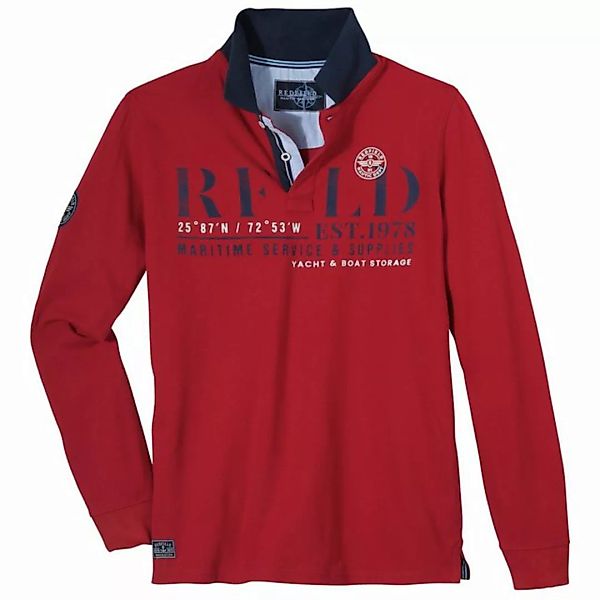 redfield Langarm-Poloshirt Große Größen Herren Redfield Langarm-Poloshirt r günstig online kaufen