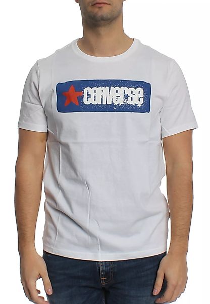 Converse T-Shirt Men STENCIL WORDMARK 10001952 Weiß 102 günstig online kaufen