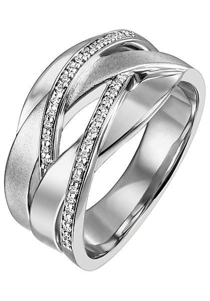 JOBO Fingerring, breit 925 Silber mit günstig online kaufen