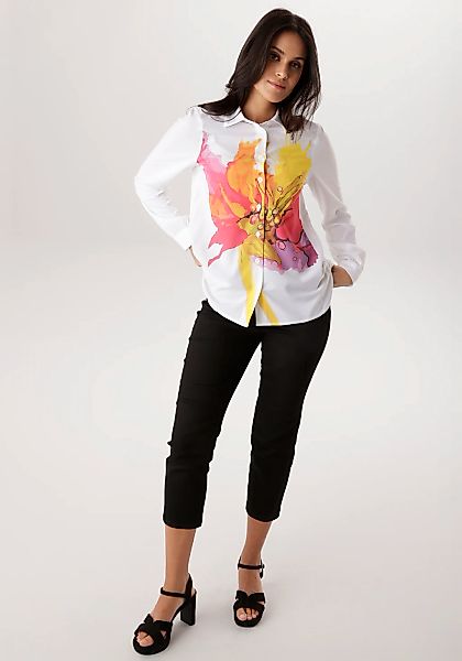 Aniston SELECTED Hemdbluse mit auffälligen, künstlerischen Print - NEUE KOL günstig online kaufen