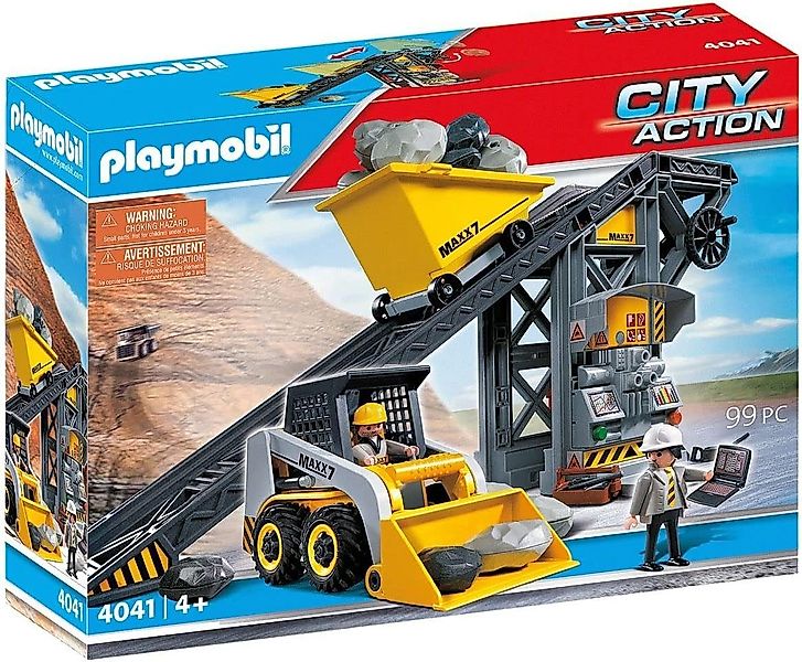 Playmobil® Spielwelt Playmobil 4041 - Förderanlage mit Kompaktlader - City günstig online kaufen