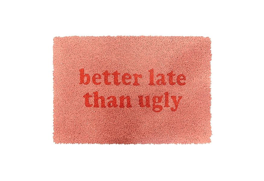 relaxdays Fußmatte Kokos Fußmatte mit Spruch 60x40 cm, rechteckig, Höhe: 10 günstig online kaufen